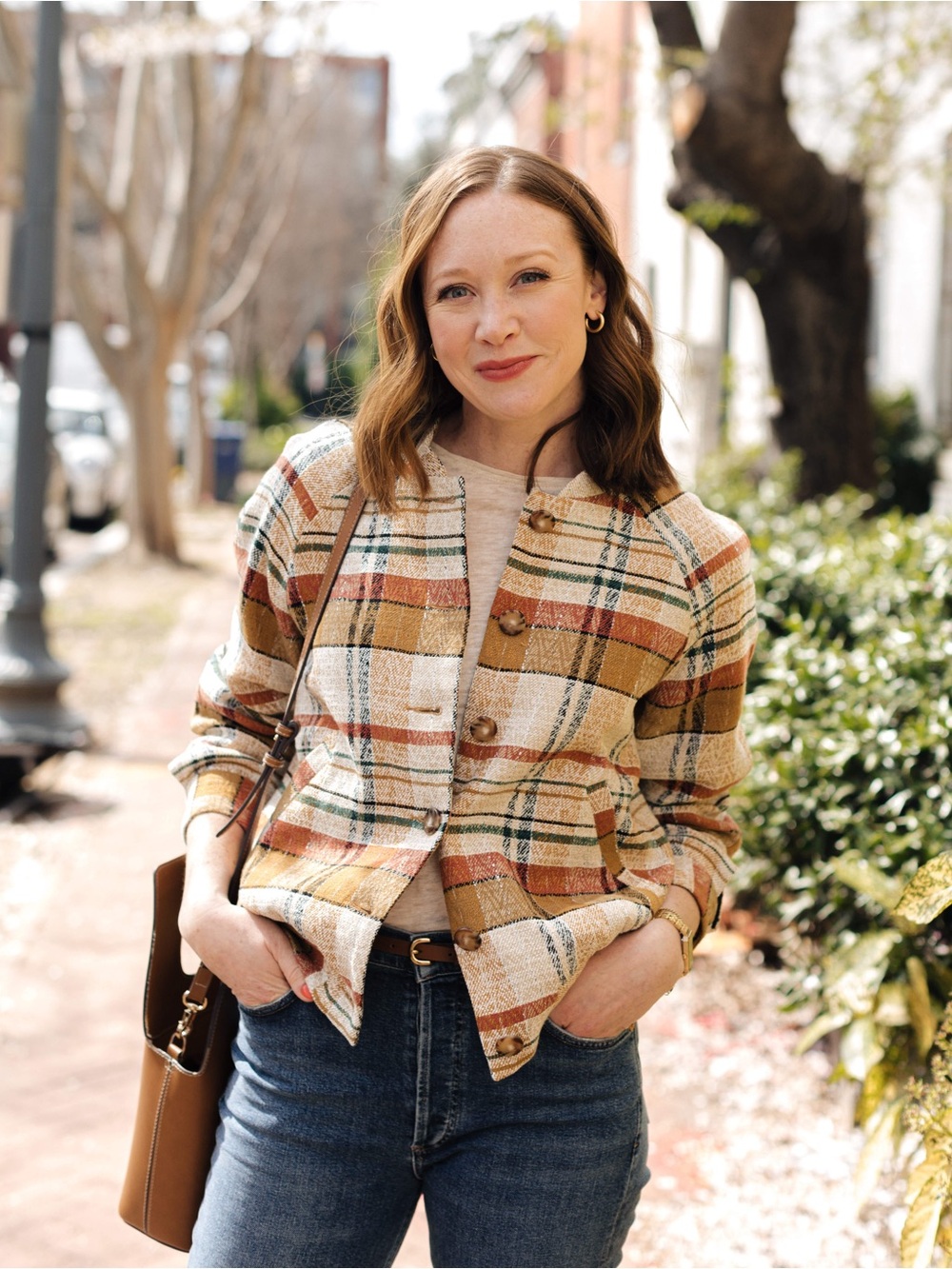 Mike Texan Jacquard Plaid Jacket